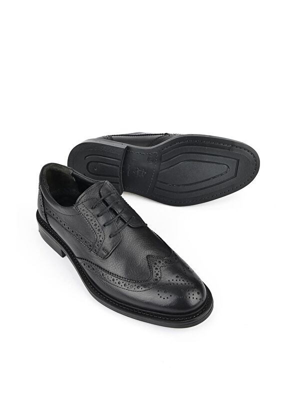 Hakiki Deri Erkek Ayakkabı 133744Z2383 Siyah - Görsel 5