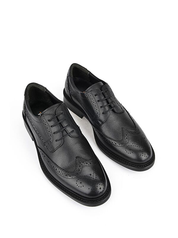 Hakiki Deri Erkek Ayakkabı 133744Z2383 Siyah - Görsel 6