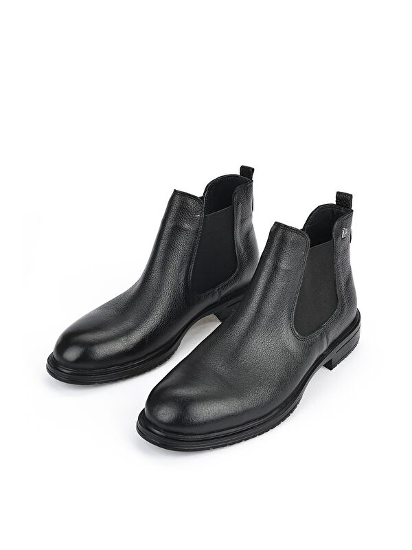 Erkek Hakiki Deri Bot 133447Z101 Siyah - Görsel 7