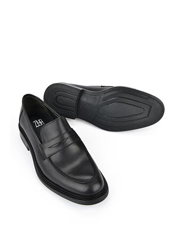 Hakiki Deri Erkek Ayakkabı 133744Z2386 Siyah - Görsel 7