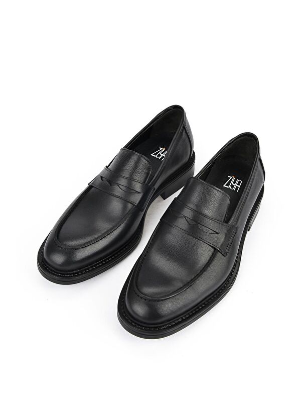 Hakiki Deri Erkek Ayakkabı 133744Z2386 Siyah - Görsel 8