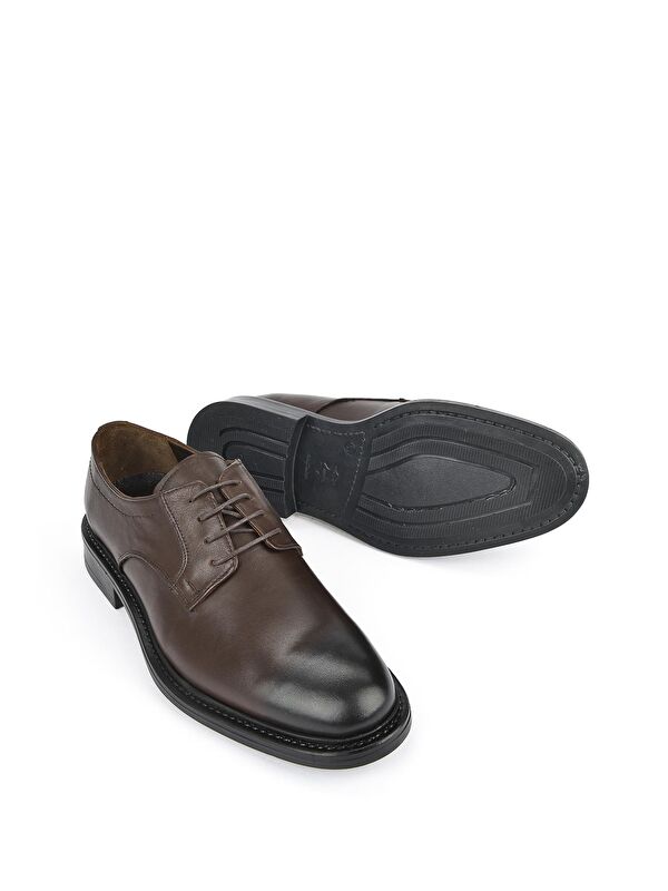 Hakiki Deri Erkek Ayakkabı 133744Z2380 Kahve - Görsel 7