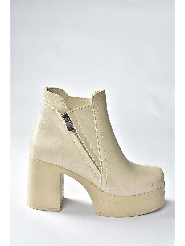 N9966400 Bej Kadın Bot - Görsel 4
