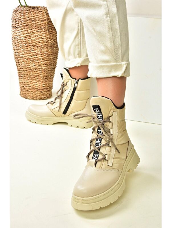 L2745050 Bej Kadın Bot - Görsel 4