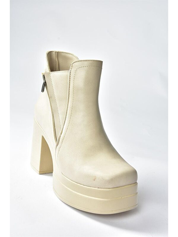 N9966400 Bej Kadın Bot - Görsel 5