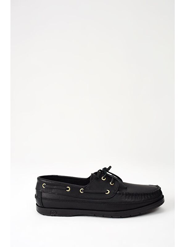 Hakiki Deri Erkek Günlük Ayakkabı 131423Z291 Siyah - Görsel 4