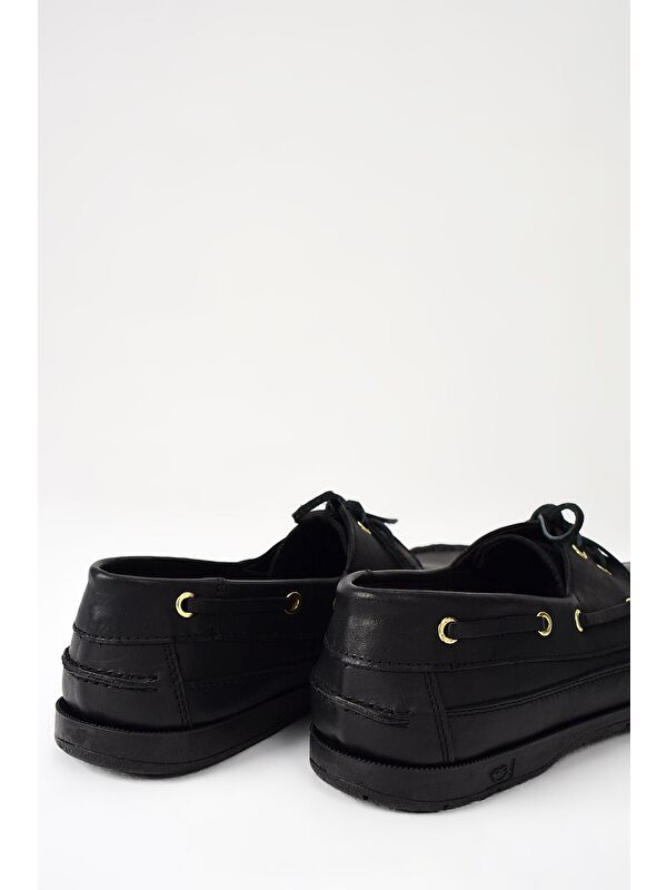 Hakiki Deri Erkek Günlük Ayakkabı 131423Z291 Siyah - Görsel 7