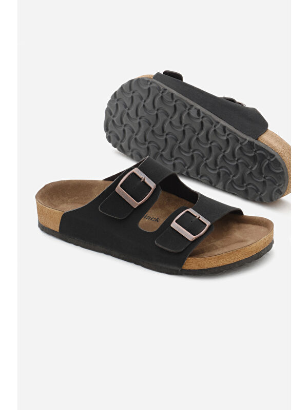 Tonny Black Beyaz Tonny Black Poli Taban Unisex Ayarlamalı Çift Tokalı Terlik