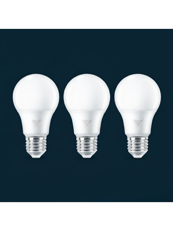 Elitled 9W E27 800Lm 3'lü Led Ampul - 6500K - Beyaz Işık