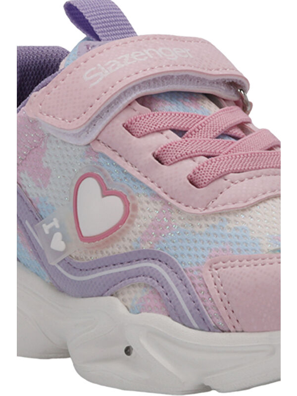 KLARION Kız Çocuk Cırt Cırtlı Pembe / Mor Günlük Spor Ayakkabısı - Görsel 5