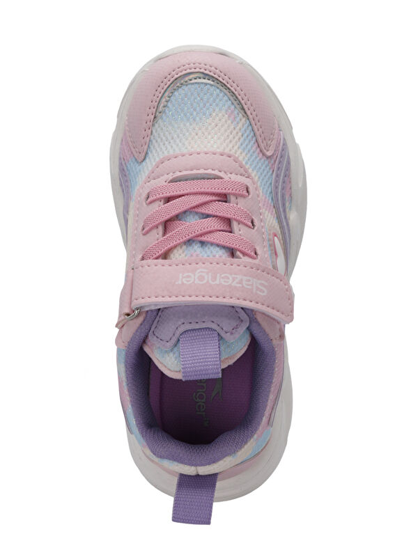 KLARION Kız Çocuk Cırt Cırtlı Pembe / Mor Günlük Spor Ayakkabısı - Görsel 6