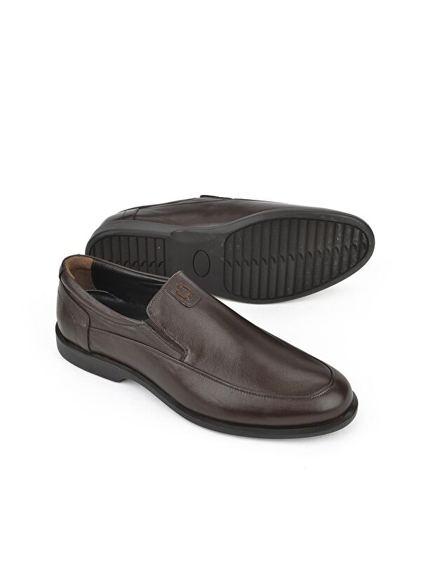 Erkek Hakiki Deri Ayakkabı 13192 16785 Kahve - Görsel 5