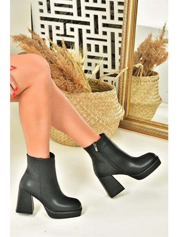 N2821908 Siyah Kadın Bot - Görsel 4