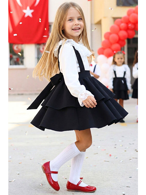Parla Kids Kız Çocuk Askılı Jile ve Bluz Takım