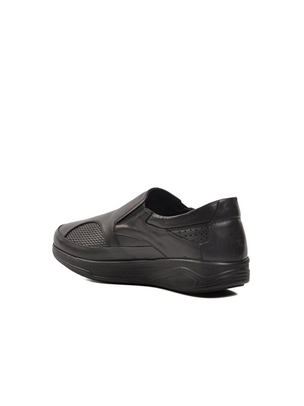 2585 Siyah Hakiki Deri Erkek Loafer Ayakkabı - Görsel 5