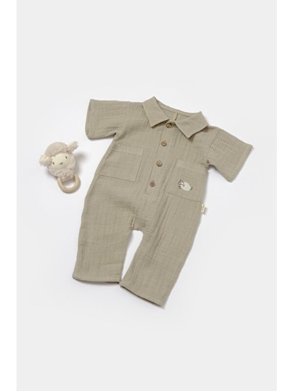 BabyCosy Organic  Kısa Kollu Tulum