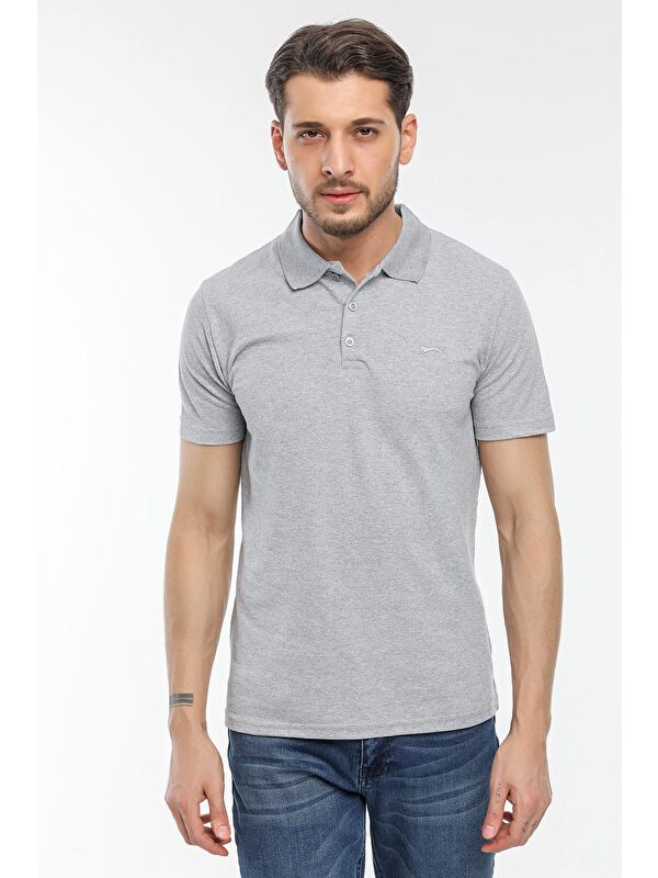SLAZENGER SOHO Erkek %100 Pamuk Tişört Gri
