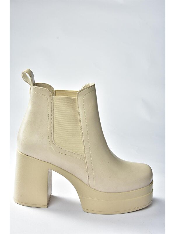 N9966200 Bej Kadın Bot - Görsel 4