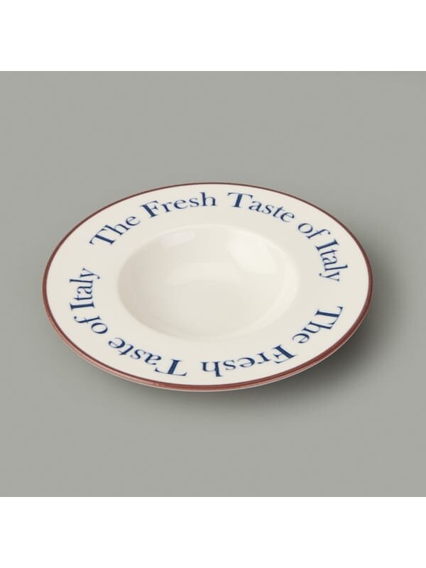 Evidea Kitchen The Fresh Taste Porselen Makarna Tabağı - Renkli - 26 cm