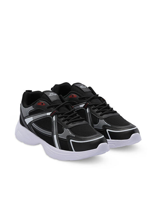 EXOTIC I Erkek Siyah / Beyaz Koşu & Yürüyüş Spor Ayakkabısı - Görsel 3