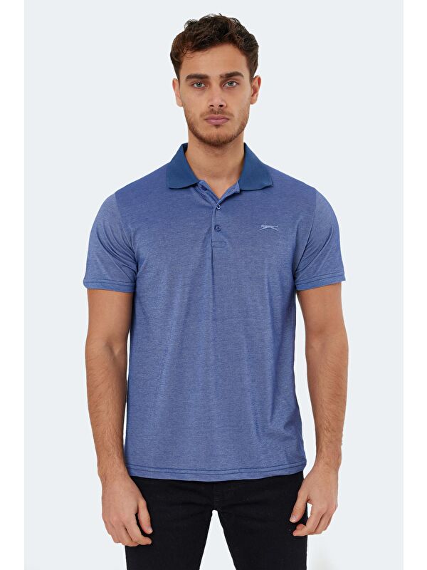 SLAZENGER SOHO Erkek %100 Pamuk Tişört Indigo