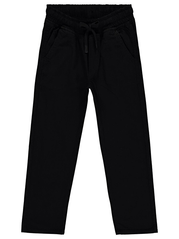 Civil Boys Beli Lastikli 10-13 Yaş Pantolon - Siyah