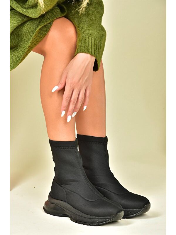 N2390260 Siyah Kadın Bot - Görsel 2