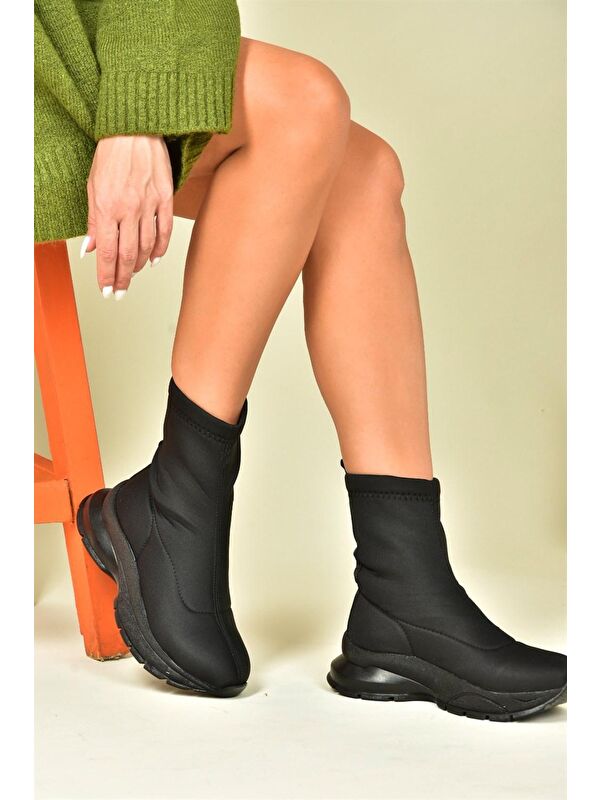 N2390260 Siyah Kadın Bot - Görsel 3