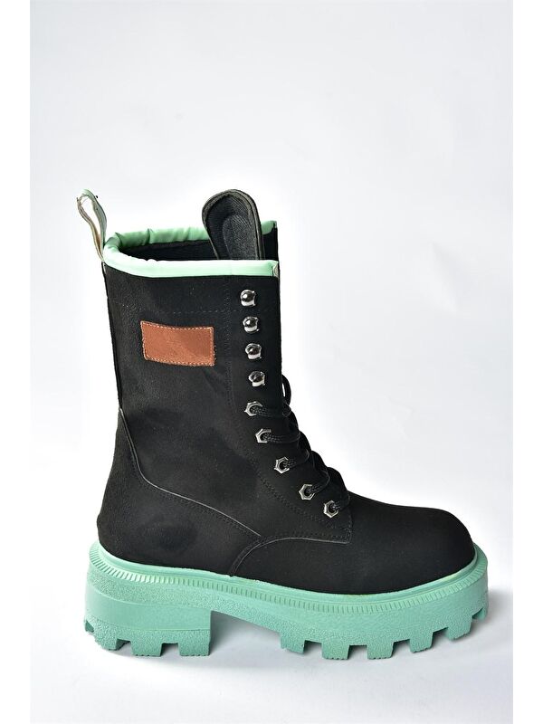 L9739160 Siyah/Yeşil Kadın Bot - Görsel 3