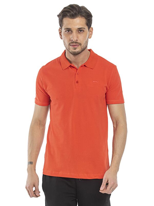 SLAZENGER SOHO Erkek %100 Pamuk Tişört Mercan