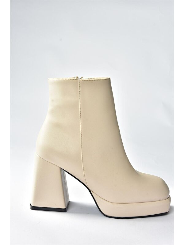 N2821908 Bej Kadın Bot - Görsel 4