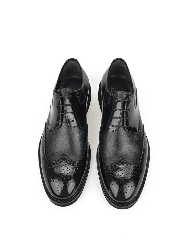 Erkek Hakiki Deri Ayakkabı 123145 625 Siyah - Görsel 8