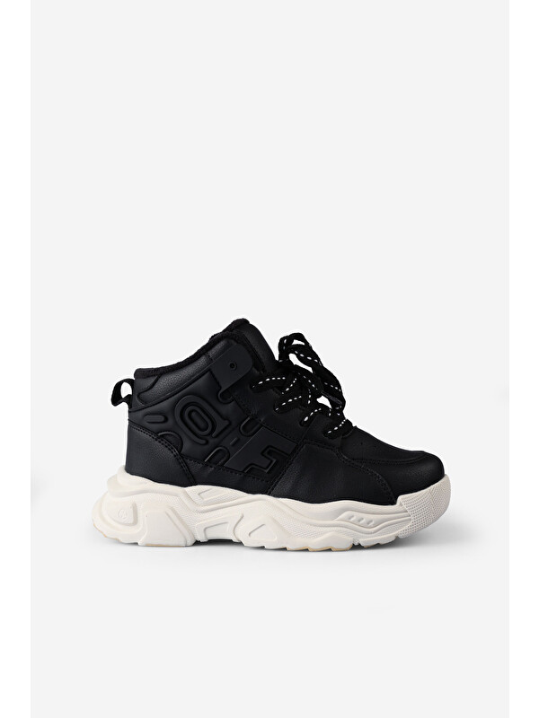 Vicco Milas Kürklü Unisex Okul Öncesi Siyah Bot
