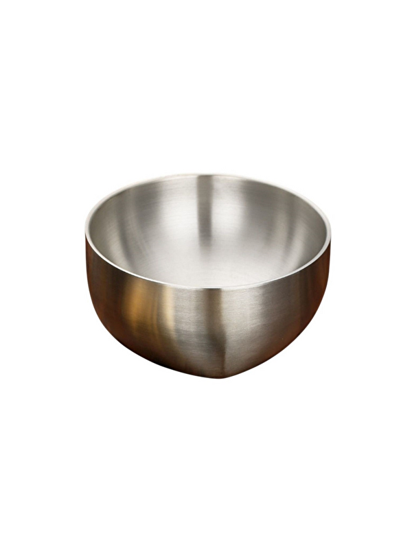 Kitchen Design Lab Çelik Çift Cidarlı Çırpma ve Karıştırma Kabı 16 cm, 18/10 - 304 Kalite - Paslanmaz Çelik