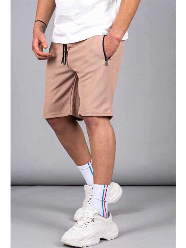 Madmext Camel Regular Fit Basic Erkek Şort  5464
