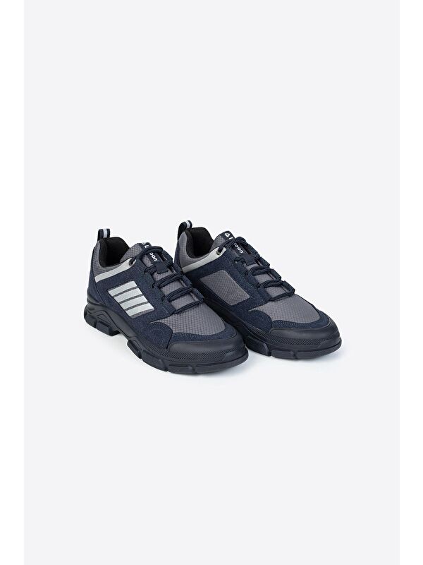 Yuvarlak Burunlu Bağcıklı Erkek Trekking Bot - Görsel 4