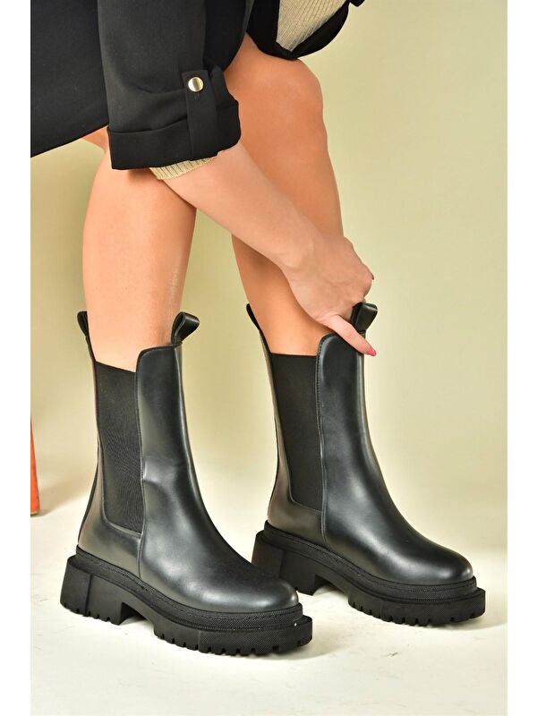 N2803490 Siyah Kadın Bot - Görsel 3