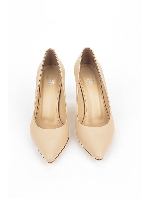 Kadın Hakiki Deri Topuklu Ayakkabı 1231003 4292 Nude - Görsel 5