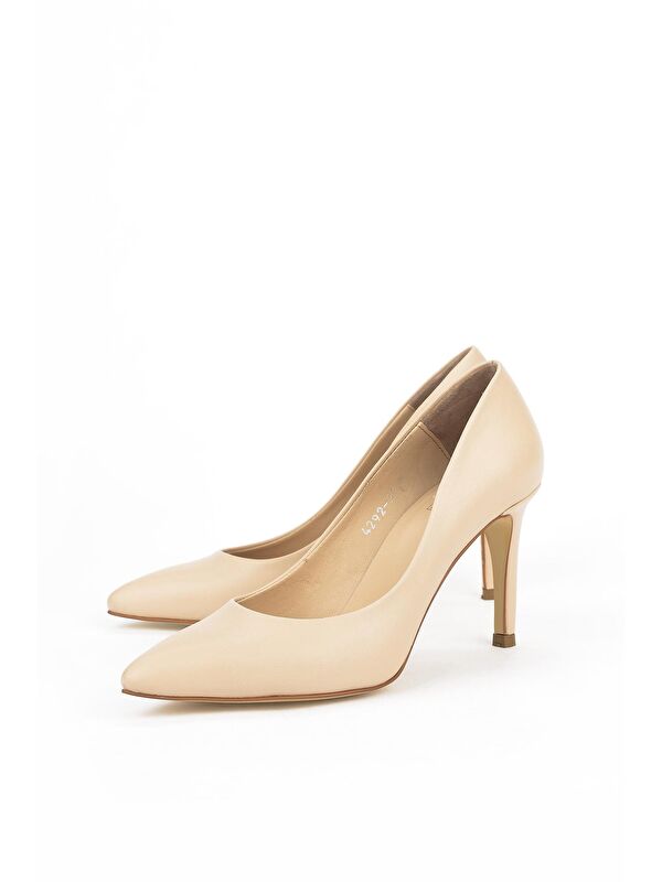 Kadın Hakiki Deri Topuklu Ayakkabı 1231003 4292 Nude - Görsel 6