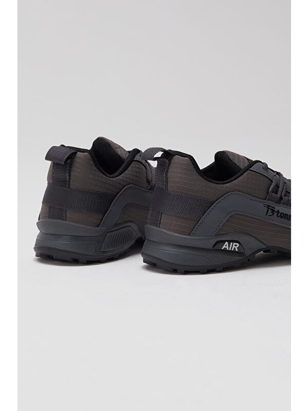 Erkek Füme Rahat Kalıp Termo Taban Bağcıklı Sneaker - Görsel 5