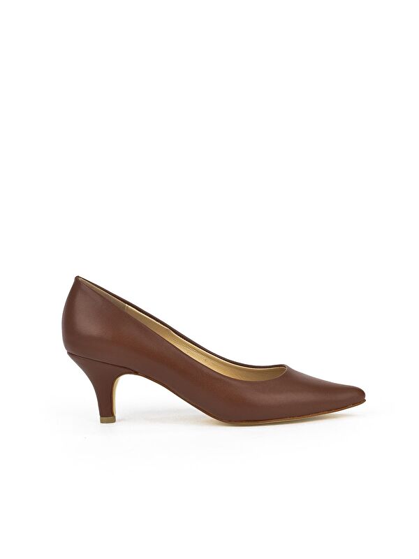 Kadın Hakiki Deri Topuklu Ayakkabı 1231003 324 Taba - Görsel 4