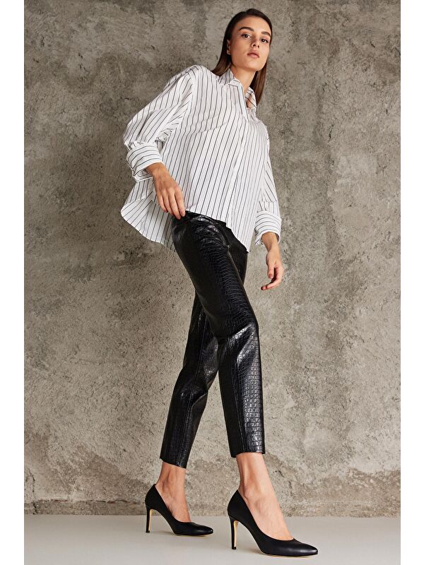 Ziya Ayakkabi Kahverengi Ziya Ayakkabi Hakiki Kadın Deri Topuklu