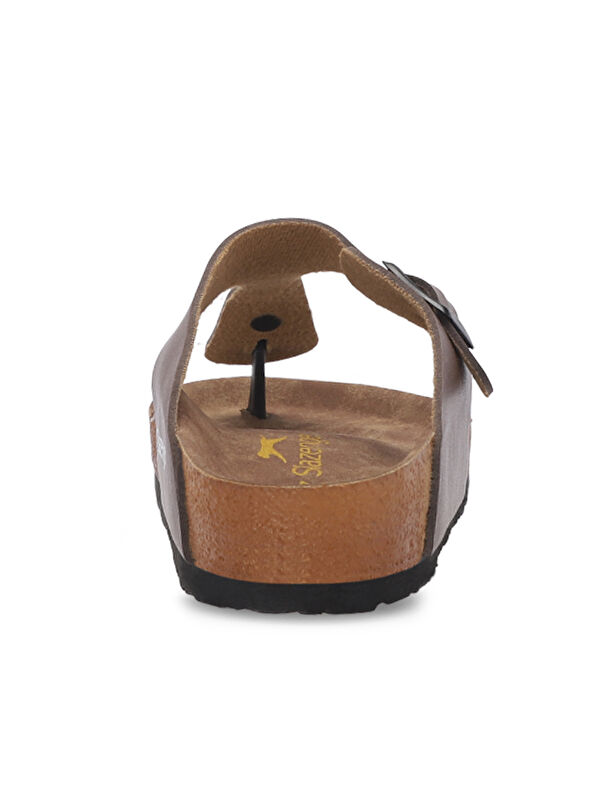 LUKE Kadın parmakarası Terlik Kahve - Görsel 7