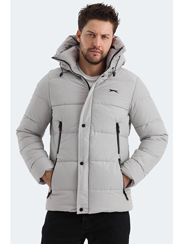 SLAZENGER GAFAR Erkek Şişme Mont  Kaban Bej