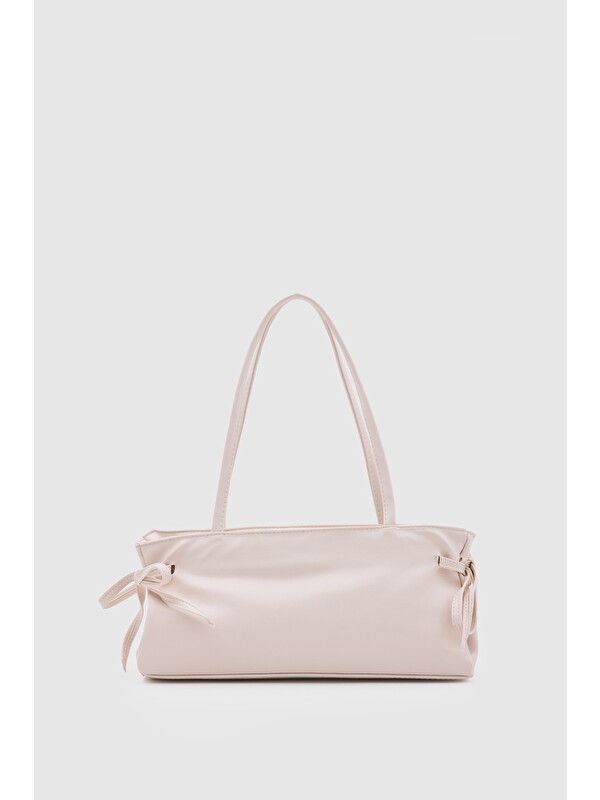 Shulebags Baggy Fiyonklu Baget Çanta Pudra Pembe