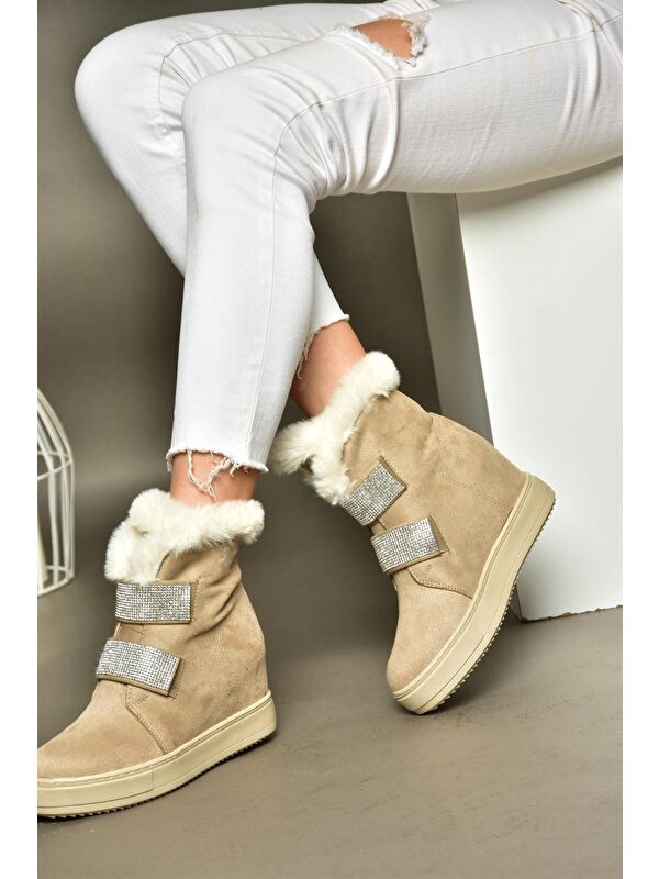 R6028916 Bej Kadın Bot - Görsel 3