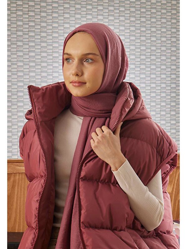 Fresh Scarfs Pamuk Crash Şal Gül Pembe