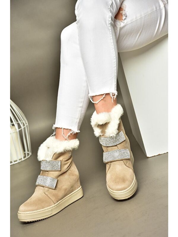 R6028916 Bej Kadın Bot - Görsel 6