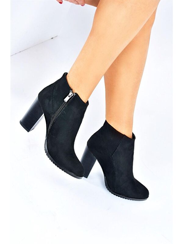 L6548131 Siyah Kadın Bot - Görsel 2