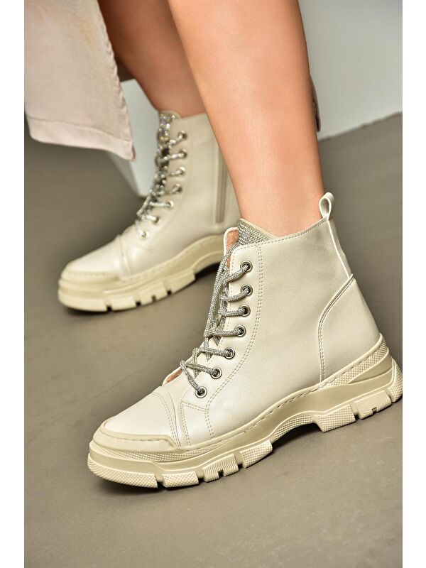 R6028899 Bej Kadın Bot - Görsel 3